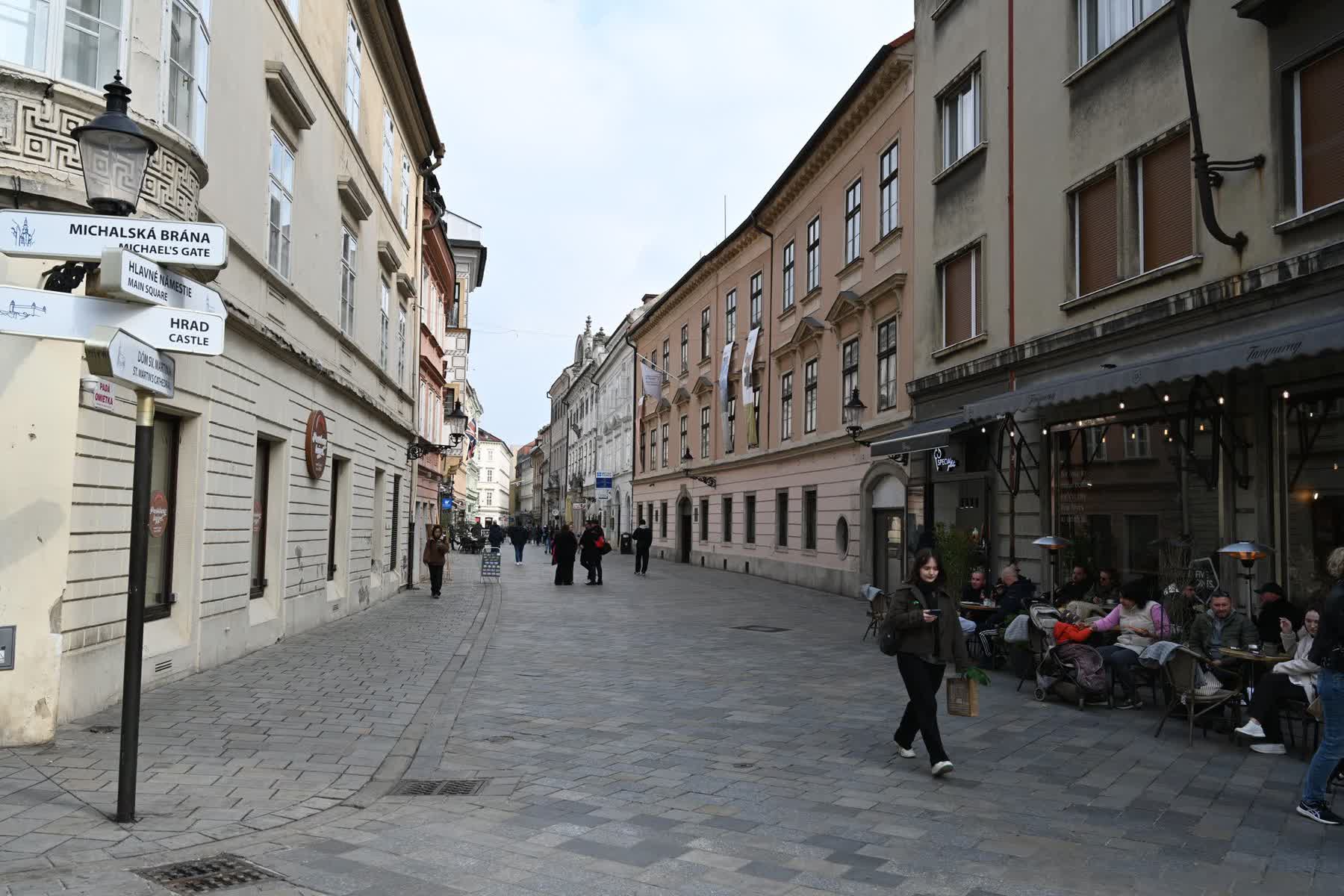 Panská ulica v historickom centre Bratislavy